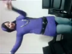 The hijabi-wearing Arab amateur wife is dancing like a bitch.